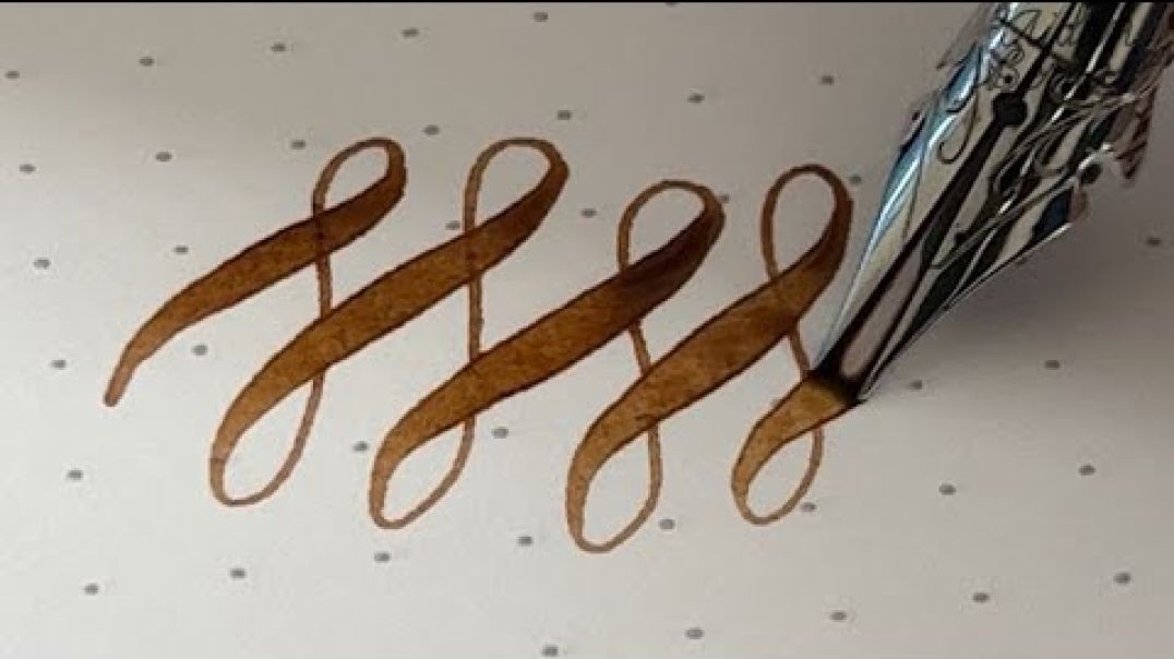 Satisfying Calligraphy - with Flex Nib Fountain Pen