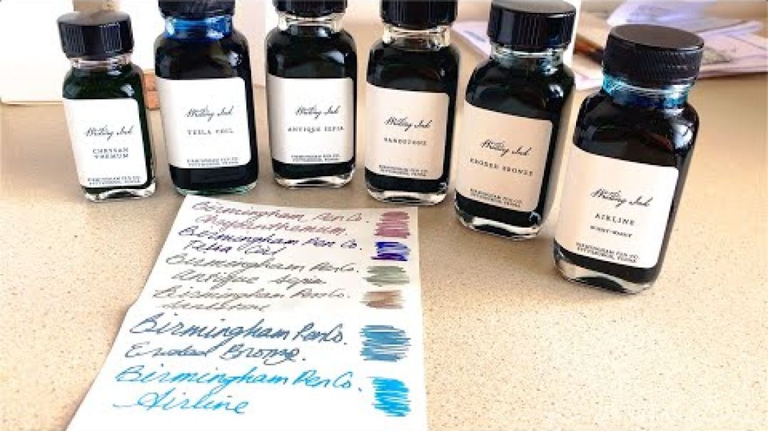 Unboxing + Testing new Birmingham Ink colors